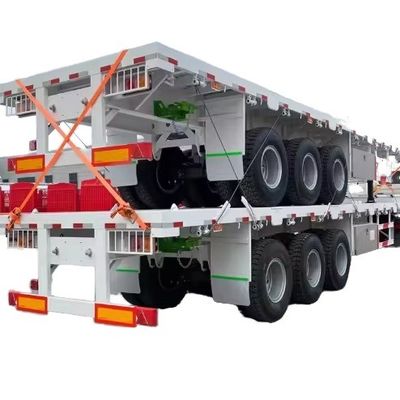 3pc Axle Air Drum Brake Transfer Container Flat Bed Semi Trailer с прочным материалом