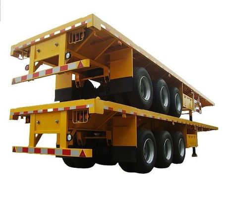 3pc Axle Air Drum Brake Transfer Container Flat Bed Semi Trailer с прочным материалом