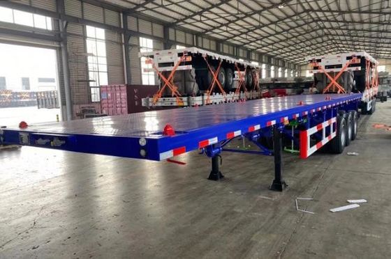 40ft 20ft плоскостроительный стальной полуприцеп для грузовиков Tare вес 7.0 тонн или настройка
