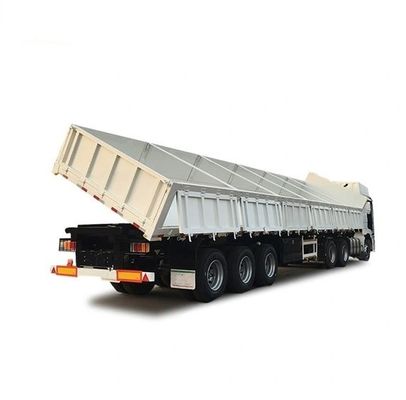 Wosheng Side Dump Semi-Trailer с толщиной 90 w mm*13/16 mm Leaf Spring и Tri-Axle