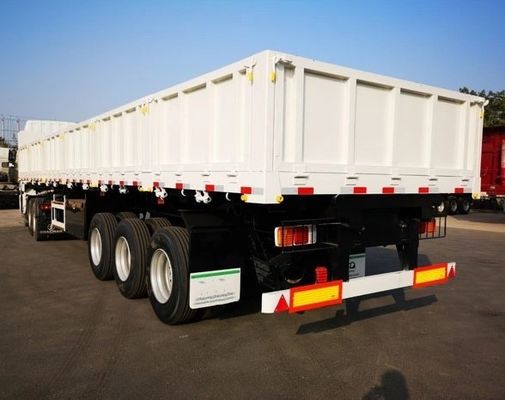Wosheng Side Dump Semi-Trailer с толщиной 90 w mm*13/16 mm Leaf Spring и Tri-Axle