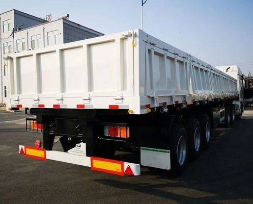 Wosheng Side Dump Semi-Trailer с толщиной 90 w mm*13/16 mm Leaf Spring и Tri-Axle