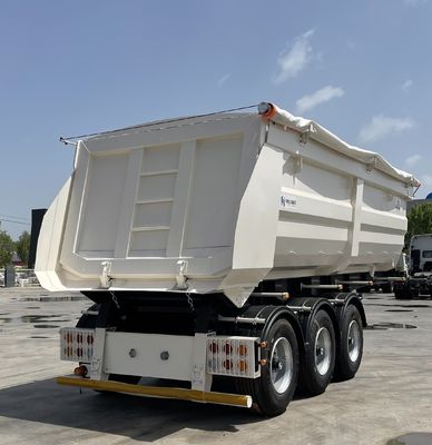 Прицеп 60T/80T U типа с наклоном заднего отвода для перевозки зерна из песчаного камня