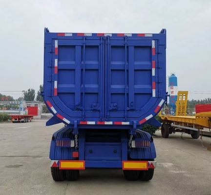 Задний Дамп стиль полуприцеп Wosheng 4 оси Гидравлический конец наклонитель полуприцеп грузовика