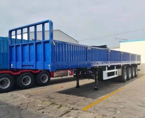 3 оси падающие боковые стены полуприцепа, подходящего для перевозки грузов
