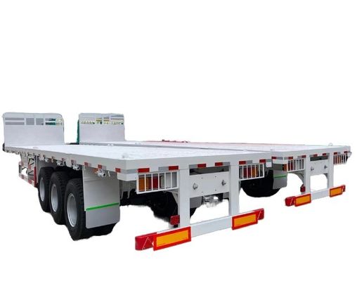 Специализируется на Flatdeck Flatboy Flatbed Semi Trailer для грузовых автомобилей Треугольные шины