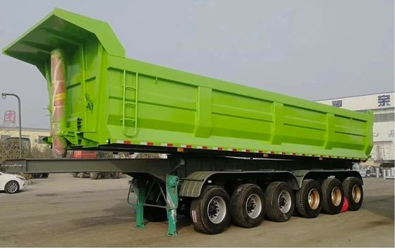 45Cbm 60Ton Дэмп-Тракторы Прицепы Задние Дэмп-Тракторы для перевозки песчаных камней и зерна