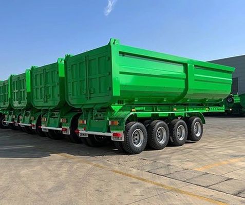 45Cbm 60Ton Дэмп-Тракторы Прицепы Задние Дэмп-Тракторы для перевозки песчаных камней и зерна