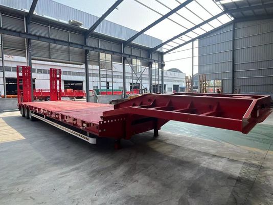 50 2&quot; сварка на пластине 3/4 оси грузовик низкогрузчик низкогрузчик полуприцеп для экскаватора