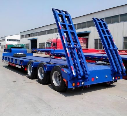3 Оси Гусиная шея Lowboy низкая загрузка грузовик прицеп для экскаватора Мы взяли вас под защиту