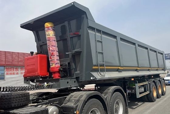 Транспортировка песчаного камня зерна задней свалки полуприцеп для ShanDong WS 3 оси 20-100Тон