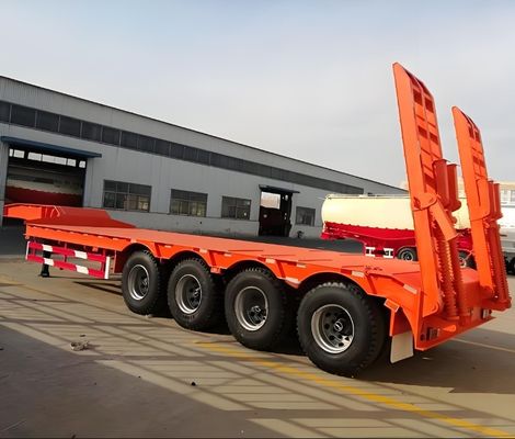 2024 Топ-продажи 2/3/4/5 Оси низкая кровать Lowboy грузовик низкая кровать полуприцеп 13000x3000x1700 мм