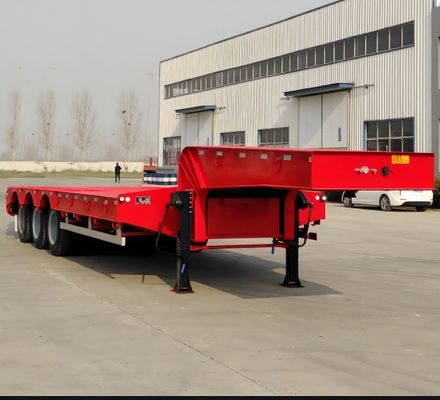 2024 Топ-продажи 2/3/4/5 Оси низкая кровать Lowboy грузовик низкая кровать полуприцеп 13000x3000x1700 мм