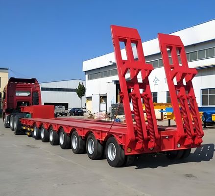 2024 Топ-продажи 2/3/4/5 Оси низкая кровать Lowboy грузовик низкая кровать полуприцеп 13000x3000x1700 мм