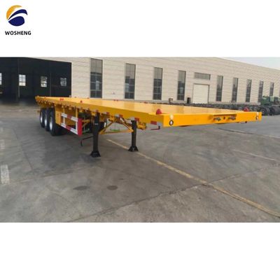 Контейнерный полуприцеп с плоской подставкой с листовой пружиной 90x13/16x10 слоев и вместимостью 30-70 т