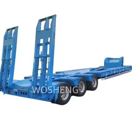 Транспорт тяжелое оборудование настраиваемый грузовик Lowboy Flatbed Low Bed Semi Trailer