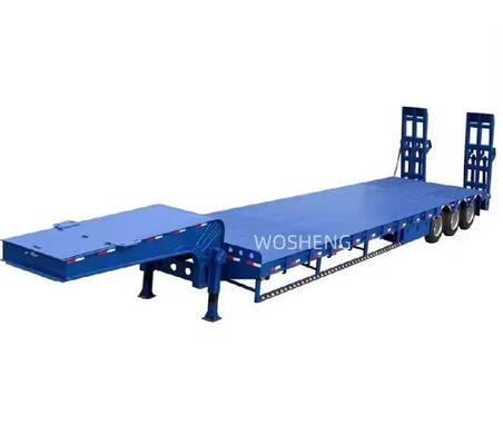 Транспорт тяжелое оборудование настраиваемый грузовик Lowboy Flatbed Low Bed Semi Trailer