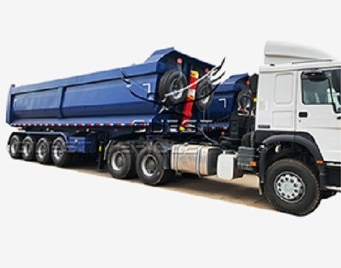 Wosheng Customized 3 Axle Tri-Axle Rear Dump Semi Trailer с максимальной полезной нагрузкой 40000 кг
