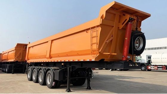 Wosheng 30-80 тонн заднего сброса полуприцеп с максимальной полезной нагрузкой 30000 кг и U-тип дизайн