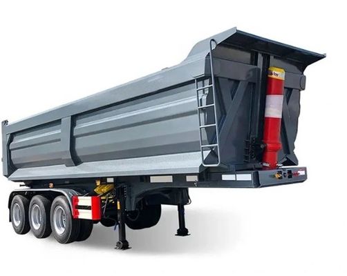 Wosheng 30-80 тонн заднего сброса полуприцеп с максимальной полезной нагрузкой 30000 кг и U-тип дизайн