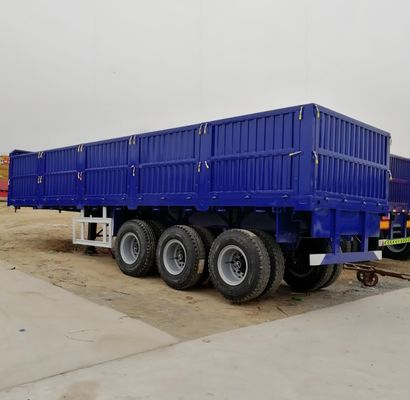 Настраиваемый 50T 3 оси боковой стены полуприцеп с 600 мм и 800 мм высотой боковой пластины