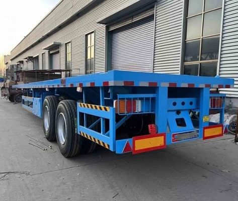 Wosheng Semi-Trailer 2/3 Axles Flatbed Container Truck Trailer с шинами 12.00R22.5