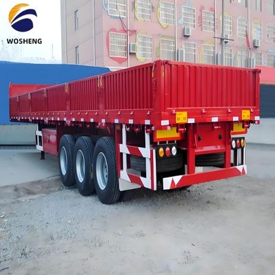 JOST King Pin 3 Axle 50 тонн боковой пластины грузовик полуприцеп с подъемной боковой стеной