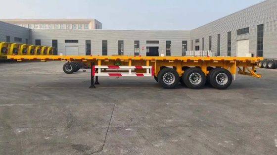 Стальной основной балка 0,5 м Высота 3 оси 20ft 40ft Контейнер шасси плоский полуприцеп