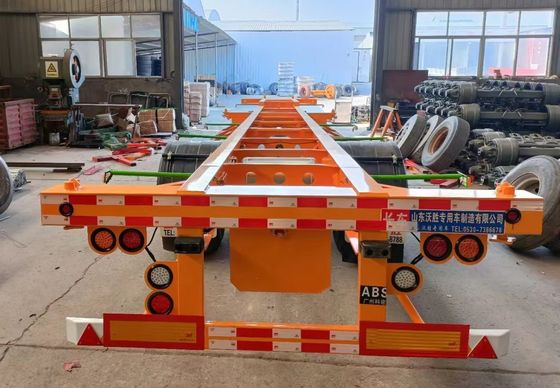2 или 3 оси 40ft контейнерный транспортный полуприцеп с JOST 2&quot; 50 мм или 3,5 &quot;90 мм King Pin