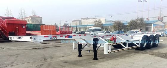Wosheng 3 Axle 20FT 40FT Container Skeleton Semi Trailer для транспортировки контейнеров