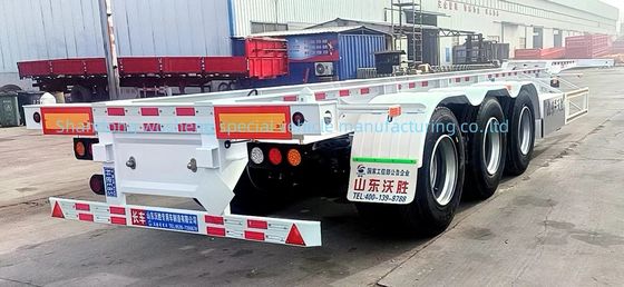 Wosheng 3 Axle 20FT 40FT Container Skeleton Semi Trailer для транспортировки контейнеров