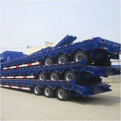 13000х3000х3300мм Отличная изготовление Wosheng 3 оси Lowbed Lowboy грузовик полуприцеп