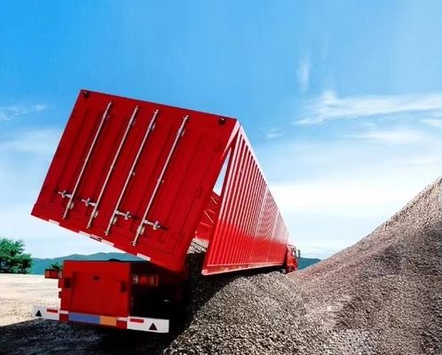 13T 3 оси Wosheng легкий тип боковой стены сброс полуприцеп для транспортировки гравия камень песок
