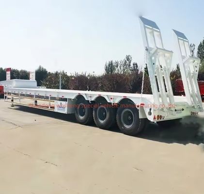 12-колесный контейнер с низким покрытием погрузчика полуприцеп с стальной основной балкой Q345B / T700
