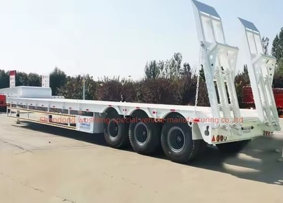 12-колесный контейнер с низким покрытием погрузчика полуприцеп с стальной основной балкой Q345B / T700