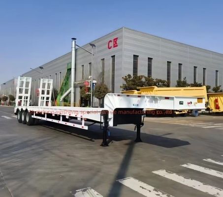 Контейнер с низким уровнем загрузки шасси Lowboy полуприцеп для перевозки грузов