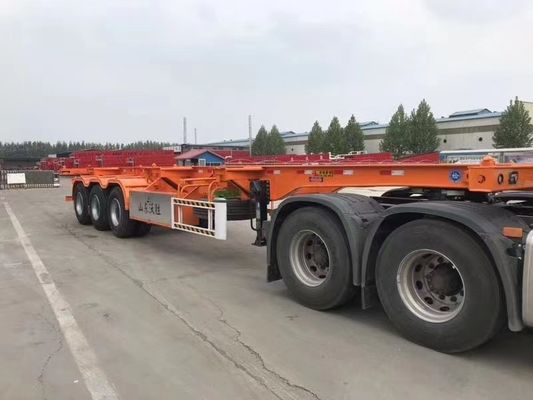 3 оси 20-45 футов контейнерное шасси скелет полуприцеп с 12,38x2,48x1,55м Размер