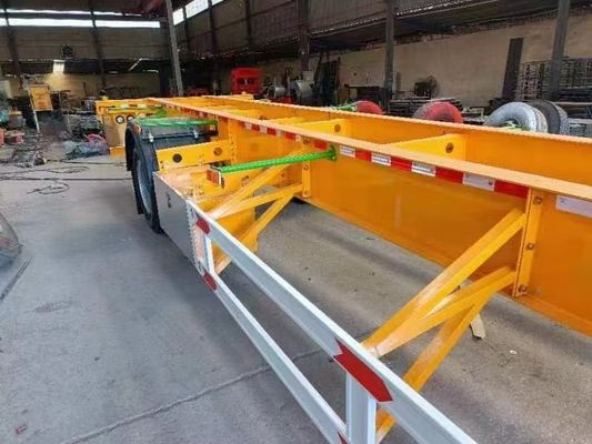3 оси 20-45 футов контейнерное шасси скелет полуприцеп с 12,38x2,48x1,55м Размер