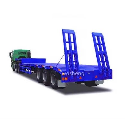 Wosheng Heavy Equipment Transportation Low Boy Truck Trailers с 3/4/5/6/7 осьми
