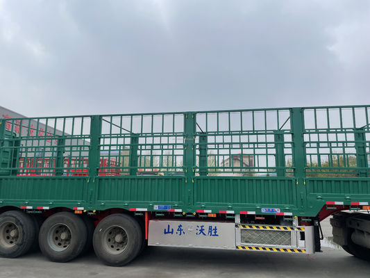 JOST 2&quot; 50mm или 3.5&quot; 90mm King Pin 3 Axle Side Fence Semi Trailer с полезной нагрузкой 50T