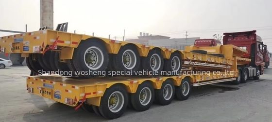 FUWA/JOST/WOSHENG Посадочная установка Низкоустановочный полуприцеп для перевозки крупных машин