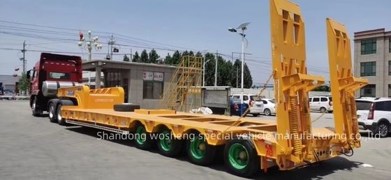 FUWA/JOST/WOSHENG Посадочная установка Низкоустановочный полуприцеп для перевозки крупных машин