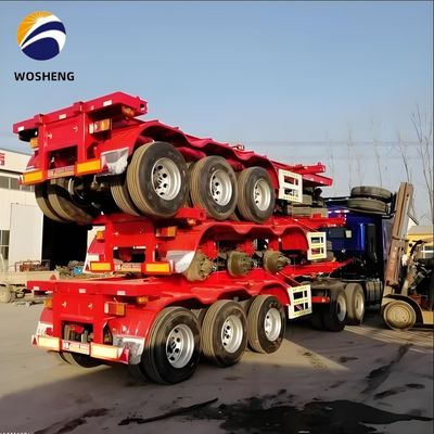 9.0-20*12pcs 90 Rim Truck Trailer for Container Delivery All Size Skeleton Semi-Trailer (Двигатель для грузовых контейнеров всех размеров)