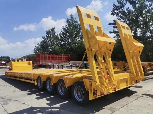 Подержанный тяжёлый 3-5 Осей Гусиная низкая кровать полуприцеп низкий погрузчик грузовик прицеп