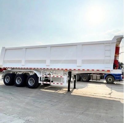40-80 тонн 3-5 осей гидравлический задний конец наклона наклона нагрузки полуприцеп для грузовика