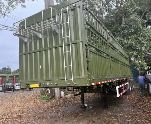 3 или 4 оси 60 тонн боковой стены и ограждения Площадь ограждения полуприцеп для прицепа грузовика