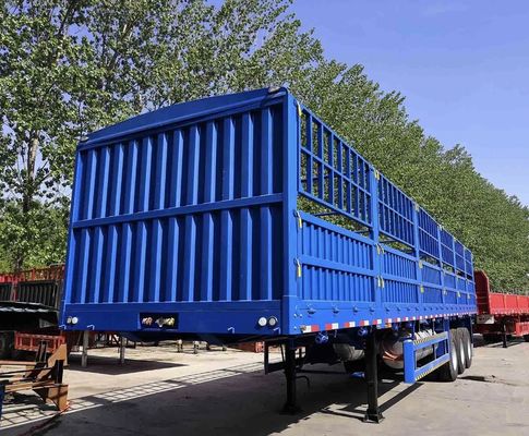 3 оси 4 оси 12 колес 40-80T Заградитель полуприцеп для перевозки скота и грузов