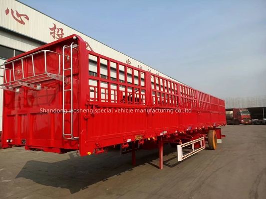 3 оси 4 оси 12 колес 40-80T Заградитель полуприцеп для перевозки скота и грузов