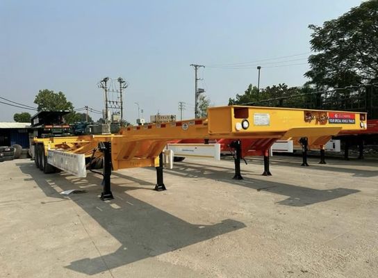 12R22.5*12pcs 3axle Skeleton Semi Trailer 7 тонн Tare Вес 12,85 х 2,61 х 1,55 метров