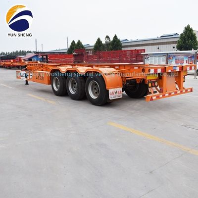 12R22.5*12pcs 3axle Skeleton Semi Trailer 7 тонн Tare Вес 12,85 х 2,61 х 1,55 метров